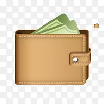 钱包钱图标-3D钱包