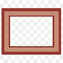 学生考试画框-简单的棕色画框