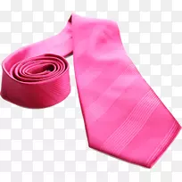 领带衣服粉红色的领带