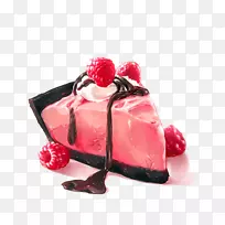 冰淇淋纸杯蛋糕草莓奶油蛋糕瑞士卷奶油派-蛋糕