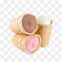 麦当劳香草冰淇淋筒巧克力冰淇淋华夫饼冰淇淋HQ图片