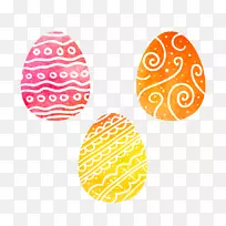 复活节兔子彩蛋夹艺术线点彩蛋