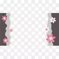 粉红花灰花瓣灰花架