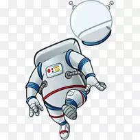 宇航员免费剪贴画-机器人啊