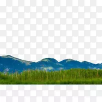 生物群落草原生态区天空壁纸-泸沽湖草海两景