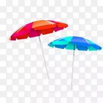 伞形阳伞-橙色简单阳伞装饰图案