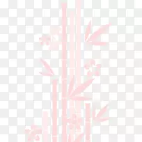 纺织角形图案-竹子