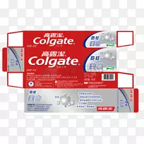牙膏盒包装和标签纸网.高露洁牙膏盒设计