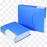 塑料盒角-蓝色文件夹