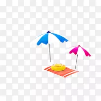 伞式沙滩-阳伞