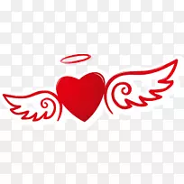 安杰尔曼综合症-医学诊断意识-卡通爱情天使翅膀