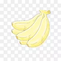 香蕉卡通黄色插图-画香蕉