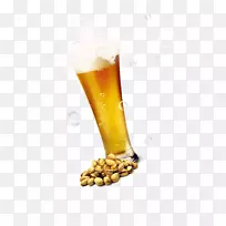 冰啤酒葡萄酒-啤酒泡沫开心果