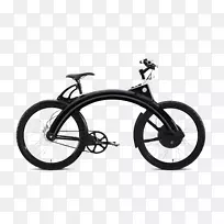 电动汽车电动自行车黑色酷单车