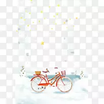 自行车车轮自行车壁纸雪地自行车
