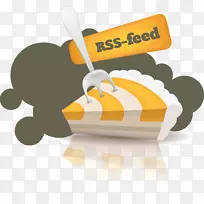 rss web feed adobe插画师图标-甜点可爱动物主题订阅rss图标载体材料“