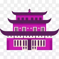 建筑插图-复古建筑
