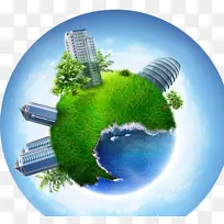 洗车，环保，可持续发展，自然环境-创意地球村蓝
