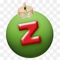 圣诞节字母表字体-圣诞字母z
