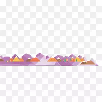 三角形图案-紫山