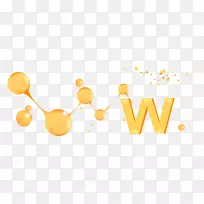 互联网万维网高清电视网页设计墙纸黄色立体声w