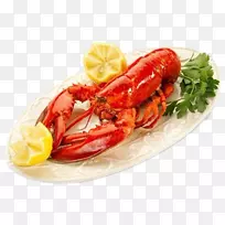 龙虾热肉或海鲜杂烩菜-美味的波士顿龙虾