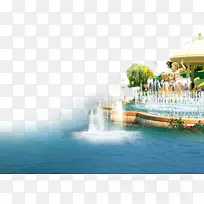 别墅湖海景-喷泉海景大酒店