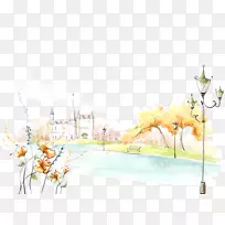 绘制高清晰度电视显示分辨率壁纸-美丽的城堡