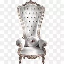 翼椅沙发家具摇椅白色大王座