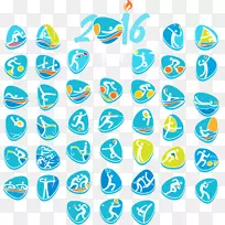 2016年夏季奥运会里约热内卢标志奥林匹克运动-2016年里约奥运会徽章创意