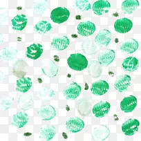 绿色水彩画.圆形绿色背景涂鸦