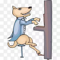 狗卡通钢琴免费放狐狸弹钢琴