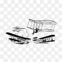 飞机古董飞机航空.特征降落伞