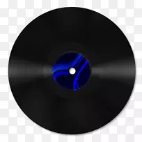 蓝光光碟图标-黑色光碟