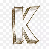 字母k手绘字母k