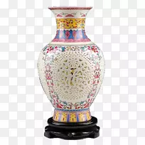 花瓶陶瓷花复古花瓶