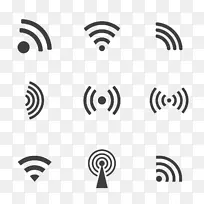 无线免费图标-wifi标志