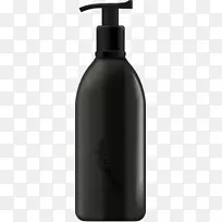 瓶装液体涂黑洗发水