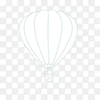 白色热气球图案.热气球