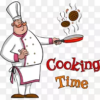 烹饪厨师食品煎锅-烹饪时间