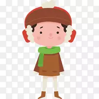 儿童卡通剪贴画-卡通快乐儿童