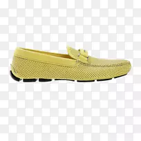 鞋设计师-家乐福普拉达男士休闲鞋黄色