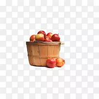 一篮子苹果富士摄影.一桶苹果
