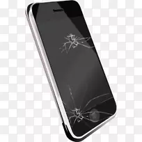 iphone 4s振动电话剪辑艺术断屏黑苹果智能手机