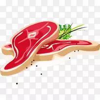 火腿肉牛肉-新鲜肉类载体材料模板下载，鲜肉载体材料图像下载