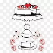 草莓奶油蛋糕草莓派插图-美味草莓蛋糕