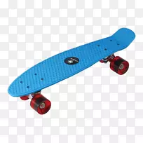 踢踏车滑板内置溜冰鞋-蓝色滑板车