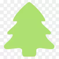 FIR文本云杉圣诞树插图-小圣诞图片