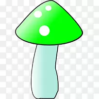 蘑菇动画剪辑艺术-卡通芹菜