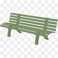 长凳剪贴画-绿色花园剪贴画